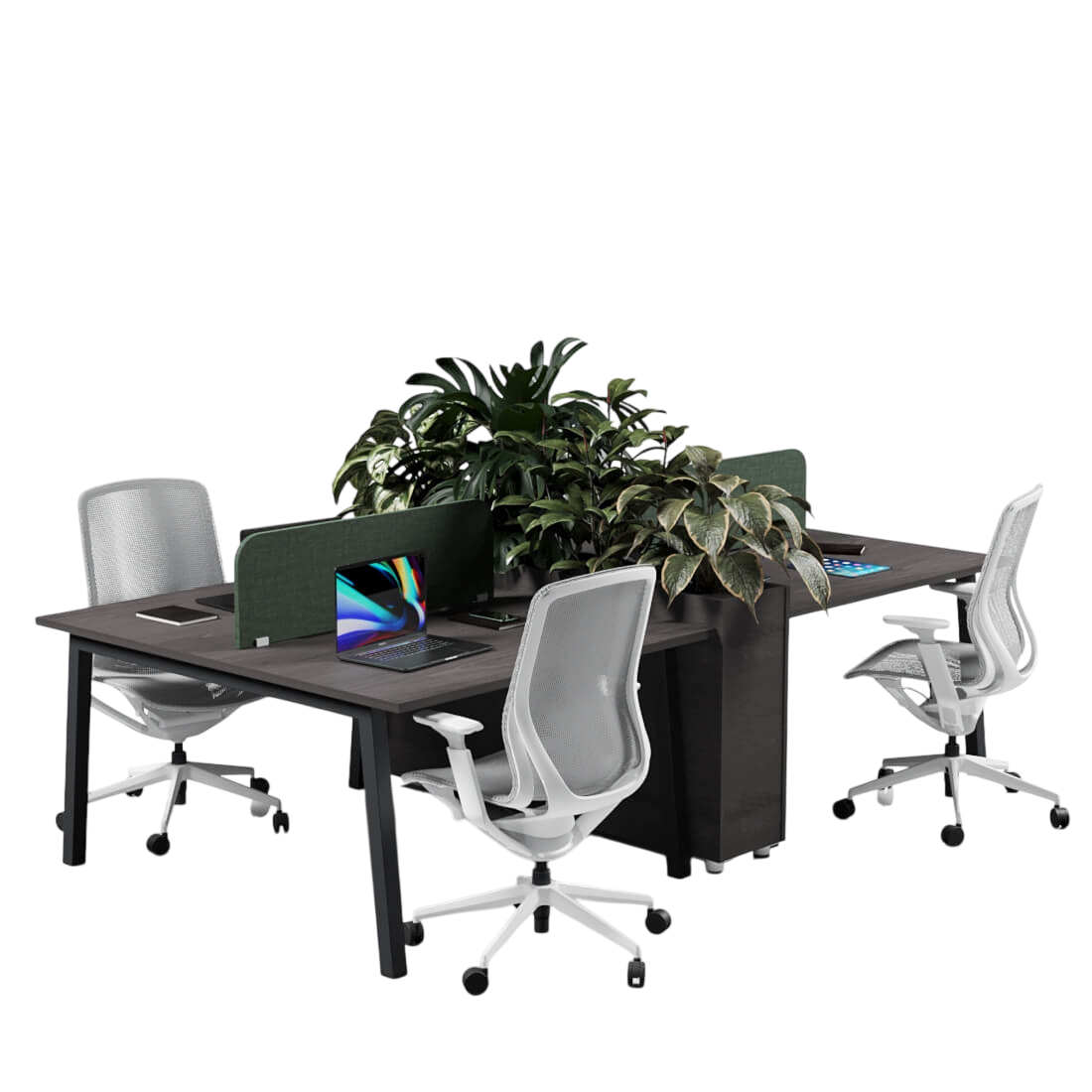 Shinto S2 Bloom 4-Person Workstation