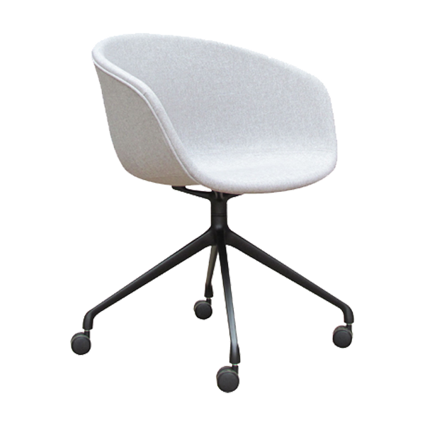 Oreo Task Chair: Light Grey